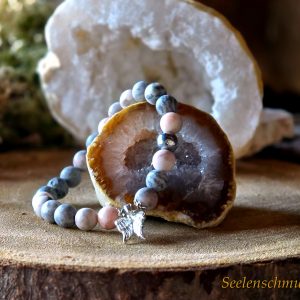Jaspis - Armband mit Doppelflügel