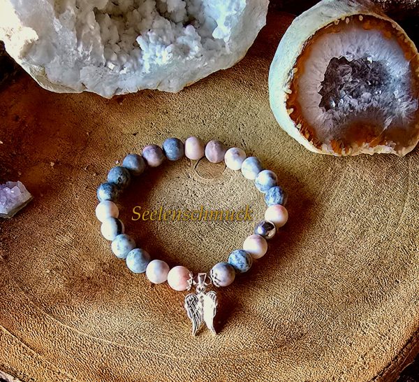 Jaspis - Armband mit Doppelflügel – Bild 5