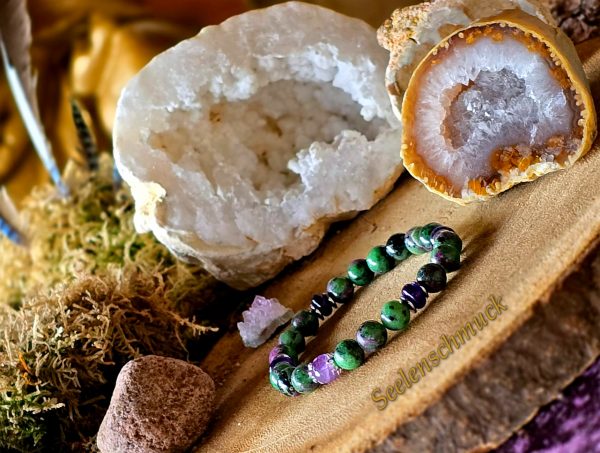Rubin - Zoisit Edelsteinarmband – Bild 2