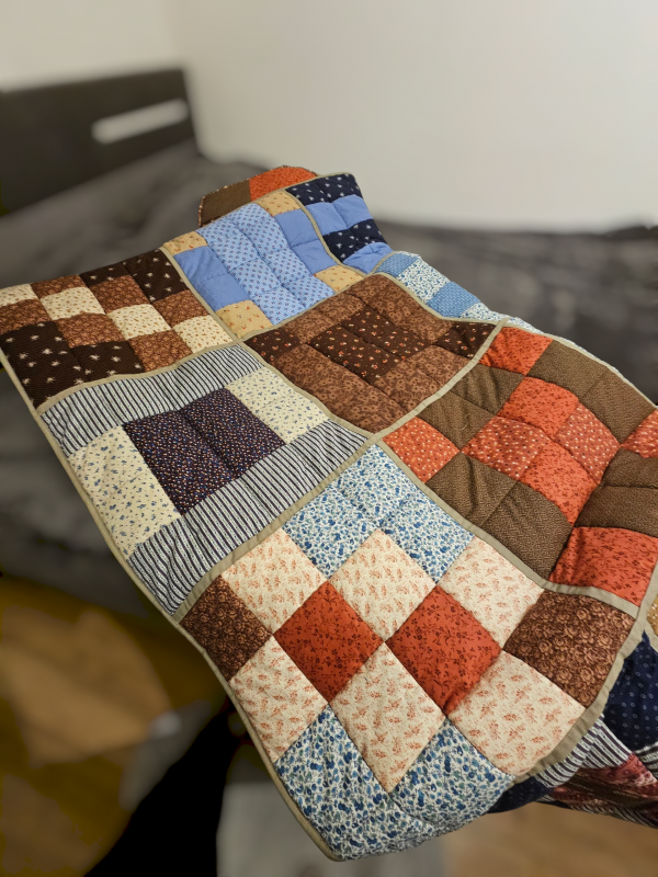 Patchwork Decke – Bild 2
