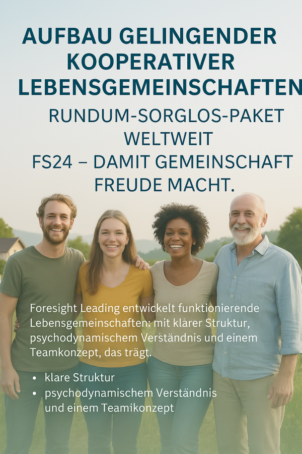 Aufbau kooperativer Lebensgemeinschaften – FS24 (rundum-sorglos, weltweit)